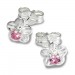 Silberdream SilberDream Ohrringe Blume Zirkonia rosa 925 Silber Ohrstecker SDO543A