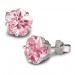 Silberdream SilberDream Ohrringe Blume Zirkonia rosa 925 Silber Ohrstecker SDO738A