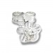 Silberdream SilberDream Ohrringe Blume Zirkonia Weiß 925 Silber Ohrstecker SDO543W