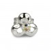 Silberdream SilberDream Ohrringe Blüte Kristall 925 Silber Ohrstecker SDO529F
