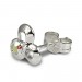 Silberdream SilberDream Ohrringe Blüte Kristall 925 Silber Ohrstecker SDO529F