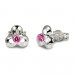 Silberdream SilberDream Ohrringe Blüte Zirkonia pink 925 Silber Ohrstecker SDO529R