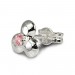 Silberdream SilberDream Ohrringe Blüte Zirkonia Rosa 925 Silber Ohrstecker SDO529P