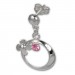 Silberdream SilberDream Ohrringe Blütenring Zirkonia Rosa Ohrstecker 925er SDO547A