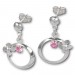 Silberdream SilberDream Ohrringe Blütenring Zirkonia rosa Ohrstecker 925er SDO547A