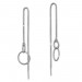 Silberdream SilberDream Ohrringe Durchzieher Ringe 925er Silber SDO5692