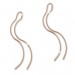 Silberdream SilberDream Ohrringe Durchzieher Welle rose 925 Silber Damen Ohrhänger SDO8805E