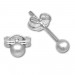 Silberdream SilberDream Ohrringe Kugel 3mm matt 925er Silber Ohrstecker SDO5543