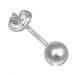 Silberdream SilberDream Ohrringe Kugel 5mm Matt 925er Silber Ohrstecker SDO5545