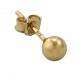 Silberdream SilberDream Ohrringe Kugel 925 Sterling Silber Gold Ohrstecker SDO597Y5S