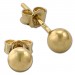 Silberdream SilberDream Ohrringe Kugel 925 Sterling Silber gold Ohrstecker SDO597Y5S