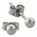 Silberdream SilberDream Ohrringe Kugel 925 Sterling Silber Ohrstecker SDO597J3S