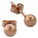 Silberdream SilberDream Ohrringe Kugel 925 Sterling Silber rose Ohrstecker SDO597E5S