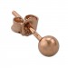Silberdream SilberDream Ohrringe Kugel 925 Sterling Silber Rose Ohrstecker SDO597E4S