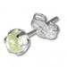 Silberdream SilberDream Ohrringe Kugel Hellgrün 925 Silber Ohrstecker SDO533L