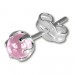 Silberdream SilberDream Ohrringe Kugel Rosa 925 Sterling Silber Ohrstecker SDO533A
