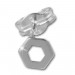 Silberdream SilberDream Ohrringe Sechseck Offen 925er Silber Ohrstecker SDO541