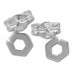 Silberdream SilberDream Ohrringe Sechseck offen 925er Silber Ohrstecker SDO541