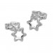 Silberdream SilberDream Ohrringe Sternchen offen 925er Silber Ohrstecker SDO539