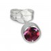 Silberdream SilberDream Ohrringe Zirkonia Fuchsia 925 Silber Ohrstecker SDO503A