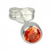 Silberdream SilberDream Ohrringe Zirkonia Orange 925 Silber Ohrstecker SDO503O