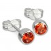 Silberdream SilberDream Ohrringe Zirkonia orange 925 Silber Ohrstecker SDO503O