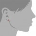 Silberdream SilberDream Ohrringe Zirkonia Oval Rot 925 Silber Ohrstecker SDO552R