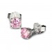 Silberdream SilberDream Ohrringe Zirkonia rosa 4mm 925 Silber Ohrstecker SDO714A