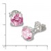 Silberdream SilberDream Ohrringe Zirkonia Rosa 6mm Rund Silber Ohrstecker SDO716A