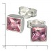 Silberdream SilberDream Ohrringe Zirkonia Rosa 925 Silber Ohrstecker SDO558A
