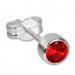 Silberdream SilberDream Ohrringe Zirkonia Rot 925 Silber Ohrstecker SDO503R