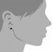 Silberdream SilberDream Ohrringe Zirkonia Schwarz 4mm Rund Silber Stecker SDO714S