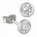 Silberdream SilberDream Ohrringe Zirkonia weiß 5mm 925 Silber Ohrstecker SDO5535W