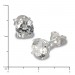 Silberdream SilberDream Ohrringe Zirkonia Weiß 6mm Rund Silber Ohrstecker SDO716W