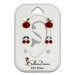 Silberdream SilberDream Ohrstecker 3er Set Apfel, Kirschen, Zirkonia 925er Ohrringe SDS611RW