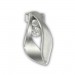 Silberdream SilberDream Ohrstecker Blatt Zirkonia Weiß 925 Silber Damen Ohrring SDO4302W