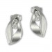 Silberdream SilberDream Ohrstecker Blatt Zirkonia weiß 925 Silber Damen Ohrring SDO4302W