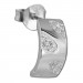 Silberdream SilberDream Ohrstecker Blätter Zirkonia Weiß 925 Silber Damen Ohrring SDO4274W