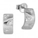 Silberdream SilberDream Ohrstecker Blätter Zirkonia Weiß 925 Silber Damen Ohrring SDO4274W