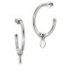 Silberdream SilberDream Ohrstecker Creole Rund 925 Sterling Silber Damen SDO6701J