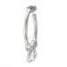 Silberdream SilberDream Ohrstecker Creole Sterne 925 Sterling Silber Damen SDO6702J