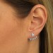 Silberdream SilberDream Ohrstecker Dangle Ear Cuff Dreiecke Weiß 925 Silber Ohrringe GSO444W