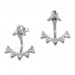 Silberdream SilberDream Ohrstecker Dangle Ear Cuff Dreiecke weiß 925 Silber Ohrringe GSO449W