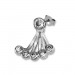 Silberdream SilberDream Ohrstecker Dangle Ear Cuff Rund Zirkonia 925 Silber Ohrringe GSO500W
