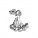 Silberdream SilberDream Ohrstecker Dangle Ear Cuff Rund Zirkonia 925 Silber Ohrringe GSO500W