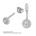 Silberdream SilberDream Ohrstecker Dangle Ear Cuff Zirkonia Blume Weiß 925 Silber GSO420W