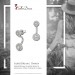 Silberdream SilberDream Ohrstecker Dangle Ear Cuff Zirkonia Blume Weiß 925 Silber GSO420W