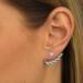 Silberdream SilberDream Ohrstecker Dangle Ear Cuff Zirkonia Weiß 925 Silber Ohrringe GSO438W