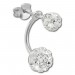 Silberdream SilberDream Ohrstecker Dangle Zirkonia Kugel Weiß 925 Silber SDO8510W