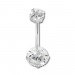 Silberdream SilberDream Ohrstecker Dangle Zirkonia Rund Weiß 925 Silber SDO8511W